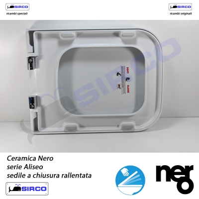 Nero Ceramica Aliseo Prezzi.Sedile Aliseo Rallentato Originale Varianti Nero Aliseo Sirco Sas Arredo Bagno Biella Piemonte