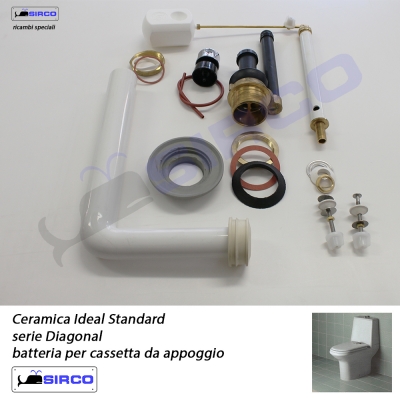 DIAGONAL batteria FLUSSO SINGOLO VARIANTI Ideal Standard BATTERIE Sirco sas  Arredo Bagno Biella Piemonte