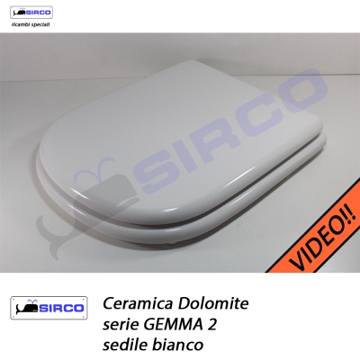 Ceramica Dolomite Serie Gemma.Sedile Gemma 2 Bianco Varianti Dolomite Gemma 2 Sirco Sas Arredo Bagno Biella Piemonte