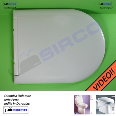 SEDILE WC PER DOLOMITE VASO PETRA Bianco Dg Idrotermica