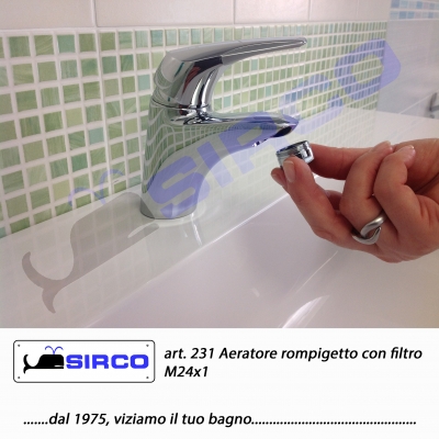 Aeratori rompigetto con filtro Rubinetteria, Ricambi Aeratori rompigetto  con filtro Sirco sas Arredo Bagno Biella Piemonte