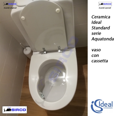 COPRIWATER per wc TONDA. IDEAL STANDARD. BIANCO STANDARD. Ricambio