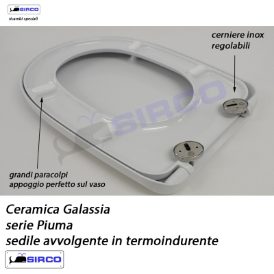 Ceramica Galassia Serie Piuma.Sedile Piuma Avvolgente Termoindurente Varianti Galassia Piuma Sirco Sas Arredo Bagno Biella Piemonte