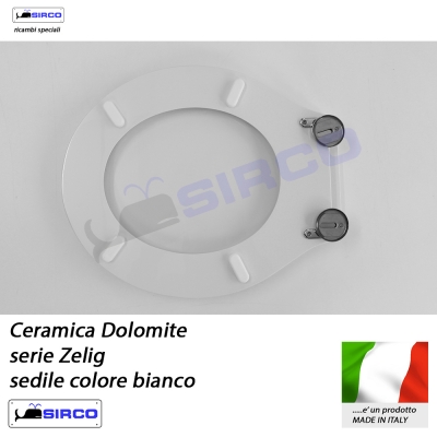 Ceramica Dolomite Serie Zelig.Sedile Zelig Bianco Varianti Dolomite Zelig Sirco Sas Arredo Bagno Biella Piemonte