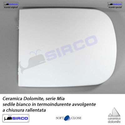 Ceramica Dolomite Serie Mia.Sedile Mia Rallentato Avvolgente Varianti Dolomit Mia Sirco Sas Arredo Bagno Biella Piemonte