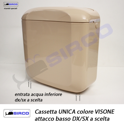 Cassetta UNICA CHAMPAGNE acqua ALTA dx/sx VARIANTI Cassetta UNICA Sirco sas  Arredo Bagno Biella Piemonte