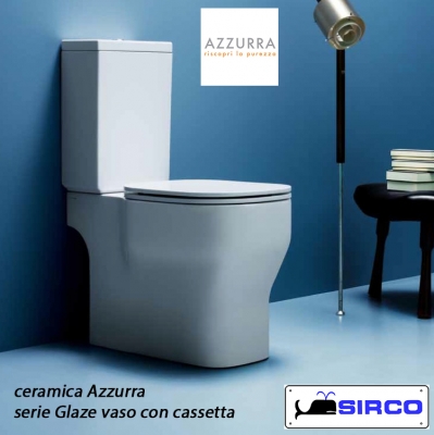 Articolo: GLZ1800 - Copri WC Glaze, Colore Bianco, Azzurra - AZZURRA  (Sanitari-Sanitari ed Accessori-Sanitari - Azzurra); GLZ1800